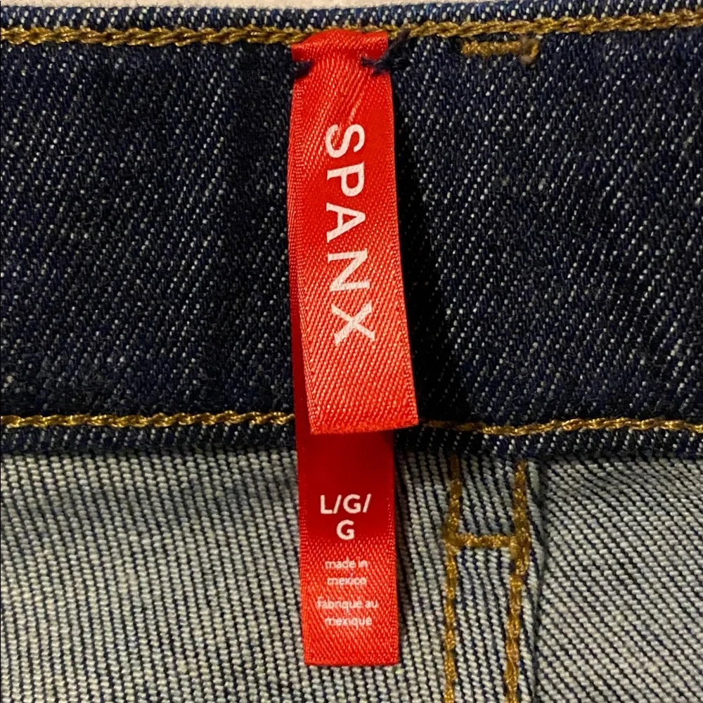 SPANX Dark Blue Straight Jeans - Picture 6 of 12
